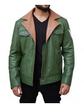 Tekkadan Orga Itsuka Green Leather Cosplay Costume Jacket